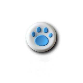 猫の爪　スティックキャップ 2個セット PS4 XBOXONE 肉球　白＋青(家庭用ゲーム機本体)