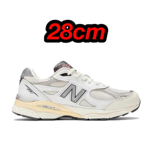 28cm New Balance 990V3 Sea Salt M990AL3靴/シューズ