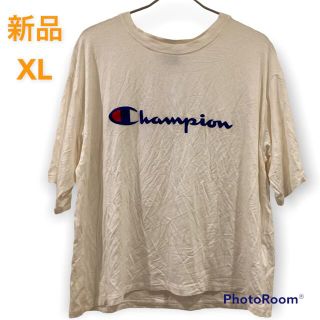 チャンピオン(Champion)の新品　チャンピオン　ストレッチ　ＵＶカット　Tシャツ  白　XL(Tシャツ(半袖/袖なし))