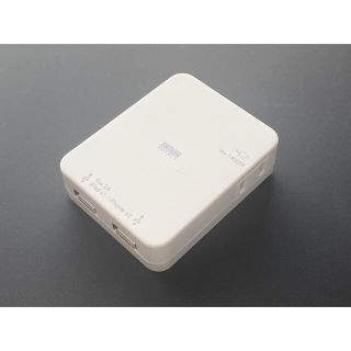 サンワサプライ USB充電タップ型ACアダプタ ACA-IP25W(PC周辺機器)