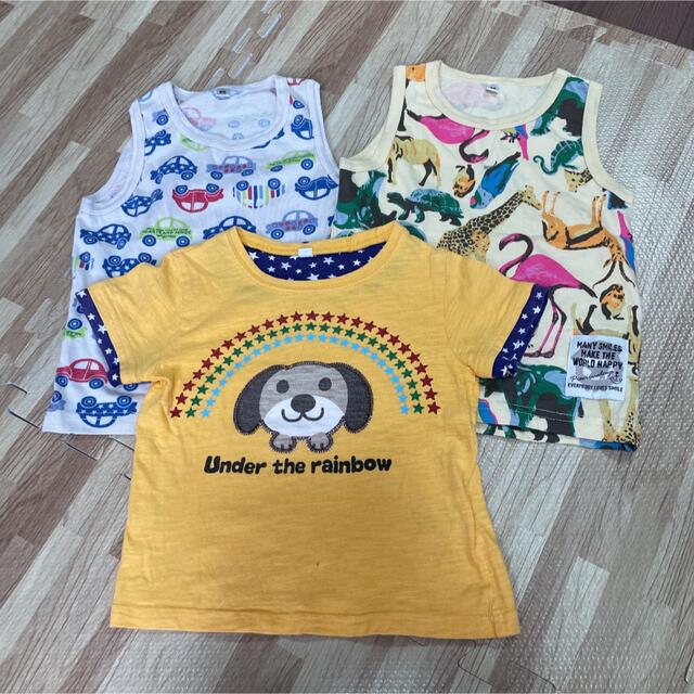 西松屋(ニシマツヤ)のお買得★Tシャツ&タンクトップセット★95センチ キッズ/ベビー/マタニティのキッズ服男の子用(90cm~)(Tシャツ/カットソー)の商品写真