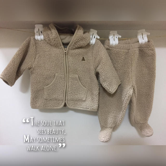 babyGAP(ベビーギャップ)のさやか様  GAPファーSET UP70 キッズ/ベビー/マタニティのベビー服(~85cm)(パンツ)の商品写真