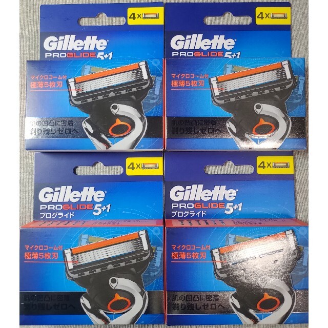 ジレット  プログライド 替刃4個×4 Gillette