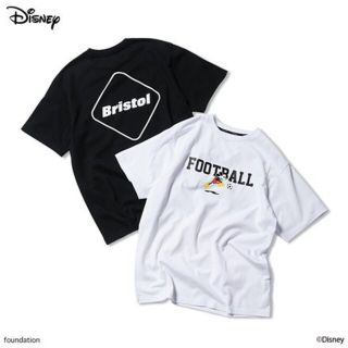 エフシーアールビー(F.C.R.B.)のブリストル ミッキーマウスTシャツ フットボールロゴ ブラック(Tシャツ/カットソー(半袖/袖なし))