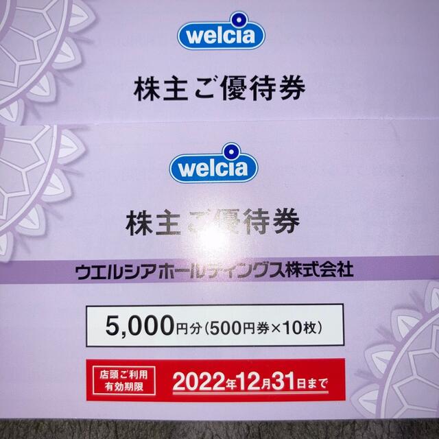 ウェルシアホールディングス　株主優待1万円分