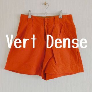 ヴェールダンス(Vert Dense)のVert Dense　ヴェールダンス　オレンジ　ショートパンツ　リネン混　麻混(ショートパンツ)