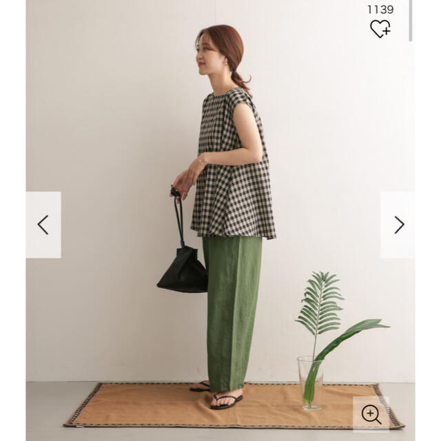 URBAN RESEARCH DOORS - 新品タグ付◉ リネン混ギンガムチェック