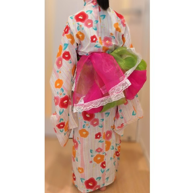 浴衣 キッズ/ベビー/マタニティのキッズ服女の子用(90cm~)(甚平/浴衣)の商品写真