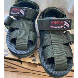 フリークスストア(FREAK'S STORE)のSHAKA HIKER サンダル　16㎝　オリーブ(サンダル)