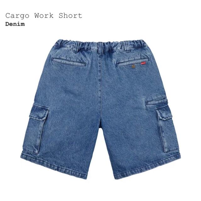 22SS Supreme Cargo Work ShortcolorDenim