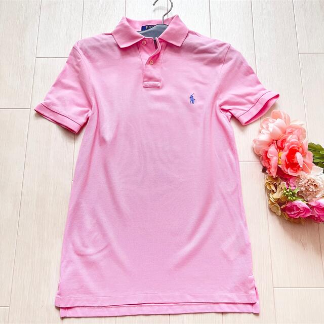 POLO RALPH LAUREN(ポロラルフローレン)のお値引き＊美品＊ポロ・ラルフローレン＊定番ポロシャツ＊ピンク レディースのトップス(ポロシャツ)の商品写真