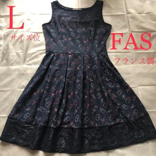 ジャージーワンピースの通販 1,000点以上(レディース) | お得な新品 特定 新品、未使用のフランス生地、とても上品なワンピース ひざ丈ワンピース