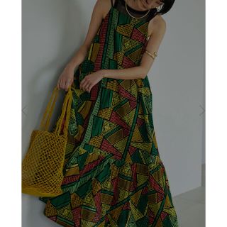 アメリヴィンテージ(Ameri VINTAGE)のLINDA TURKEY ORGANIC DRESS(ロングワンピース/マキシワンピース)