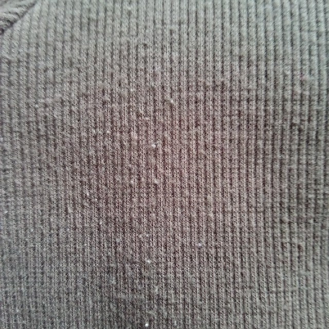 半袖　ニット　ダークブラウン レディースのトップス(ニット/セーター)の商品写真
