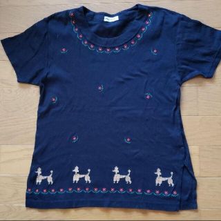 グリモワール(Grimoire)のプードルの刺繍＊Tシャツ(Tシャツ(半袖/袖なし))