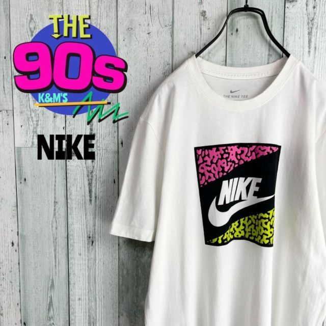 90's NIKE ナイキ セメントビッグロゴ　ゆるだぼ Tシャツ