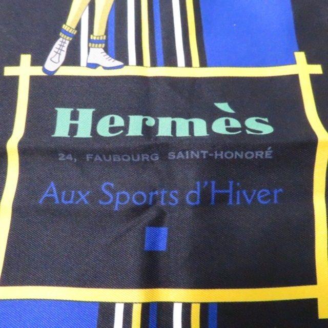 エルメス カレ Aux Sports d'Hiver スカーフ AC767C 2