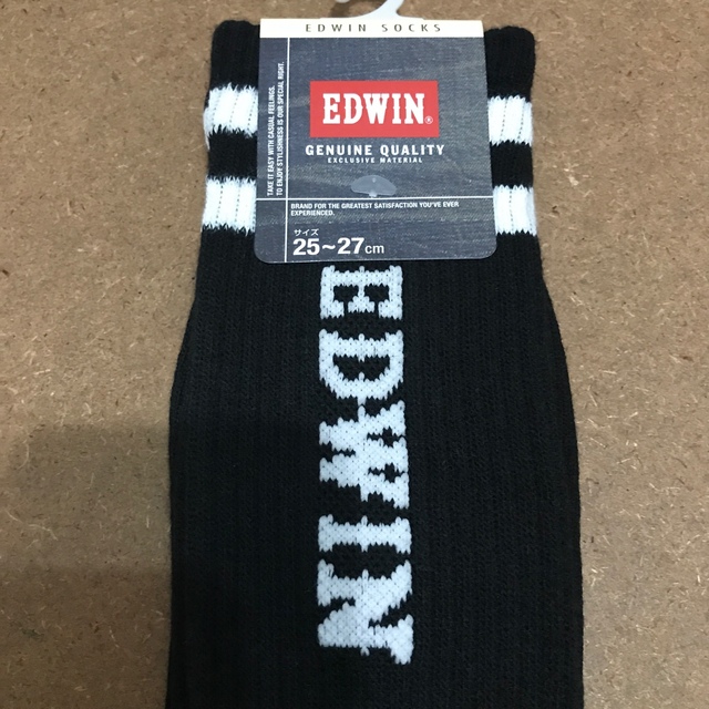 EDWIN(エドウィン)の【新品】メンズ靴下 5足 EDWIN 25〜27㎝ メンズのレッグウェア(ソックス)の商品写真