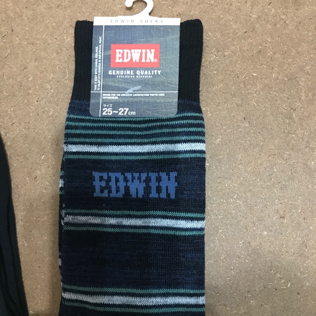 EDWIN(エドウィン)の【新品】メンズ靴下 5足 EDWIN 25〜27㎝ メンズのレッグウェア(ソックス)の商品写真