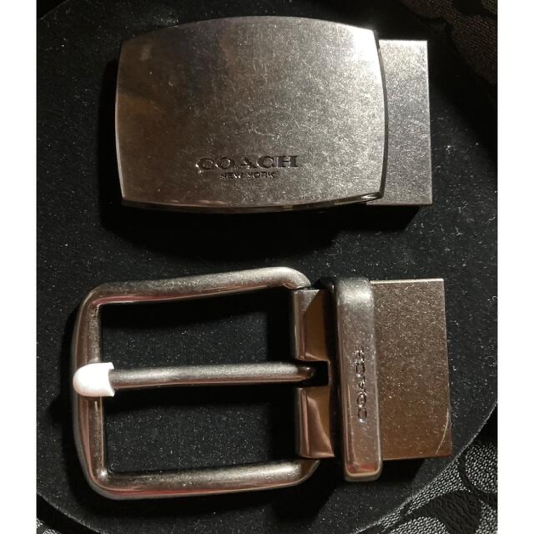 COACH(コーチ)のコーチ COACH シグネチャー リバーシブルベルト バックル2個  メンズのファッション小物(ベルト)の商品写真