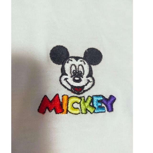 Disney(ディズニー)の【新品未使用】ディズニー　ミッキー刺繍　Tシャツ レディースのトップス(Tシャツ(半袖/袖なし))の商品写真