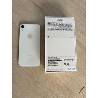 アイフォーン(iPhone)の超美品　iPhone XR ホワイト　128GB(スマートフォン本体)