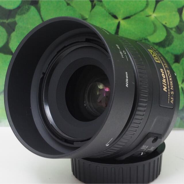 カメラ【美品】ニコンNIKKOR 35mm f/1.8G単焦点 ❤️背景ぼかし神レンズ
