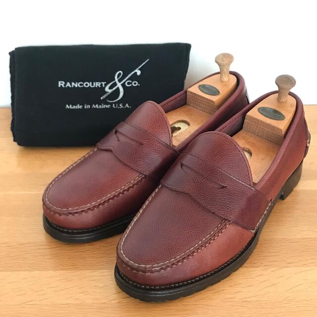 ◾️RANCOURT&Co. ランコート ローファー US9D ブラウンスリッポン/モカシン