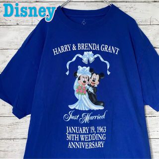 ディズニー(Disney)の【入手困難】Disney ミッキー　ミニー　XL Tシャツ　一点物　海外輸入(Tシャツ/カットソー(半袖/袖なし))