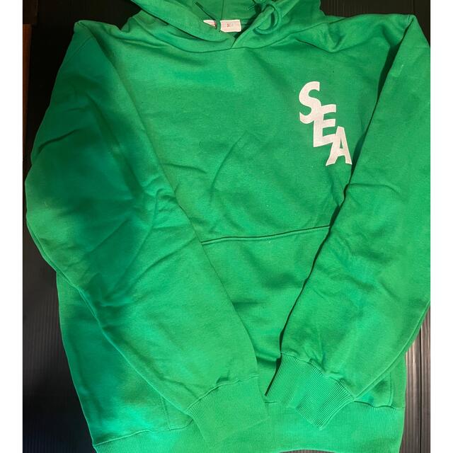 超激安 値下げ不可 wind and sea custom hoodie green パーカー