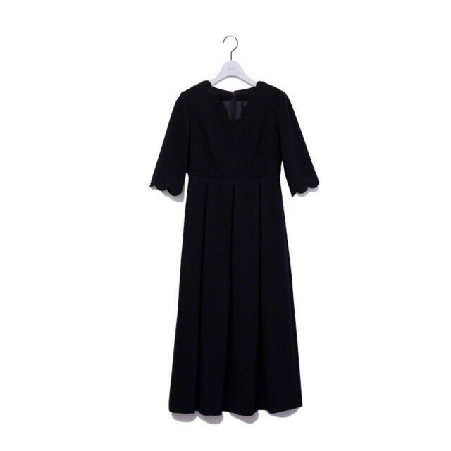 【新品】akiki scallop scallop dress / black 3