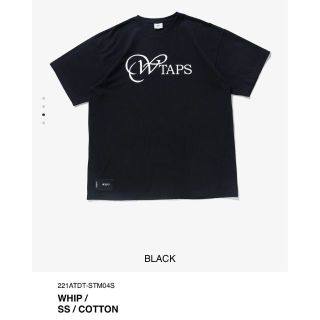 ダブルタップス(W)taps)のBLACK L 22SS WTAPS WHIP / SS / COTTON(Tシャツ/カットソー(半袖/袖なし))