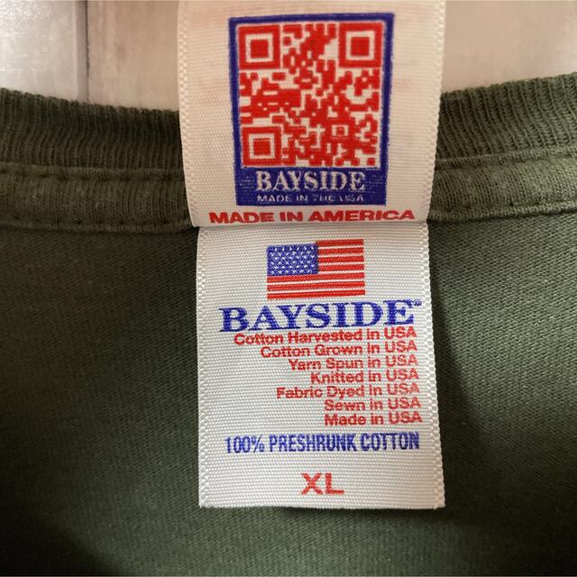 BAY SIDE(ベイサイド)の【ヴィンテージ】USA製　ARMY プリントTシャツ カーキユニセックス 古着 メンズのトップス(Tシャツ/カットソー(半袖/袖なし))の商品写真