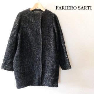 Faliero Sarti - 美品 ファリエロサルティ モヘヤ混 ツイード 比翼釦