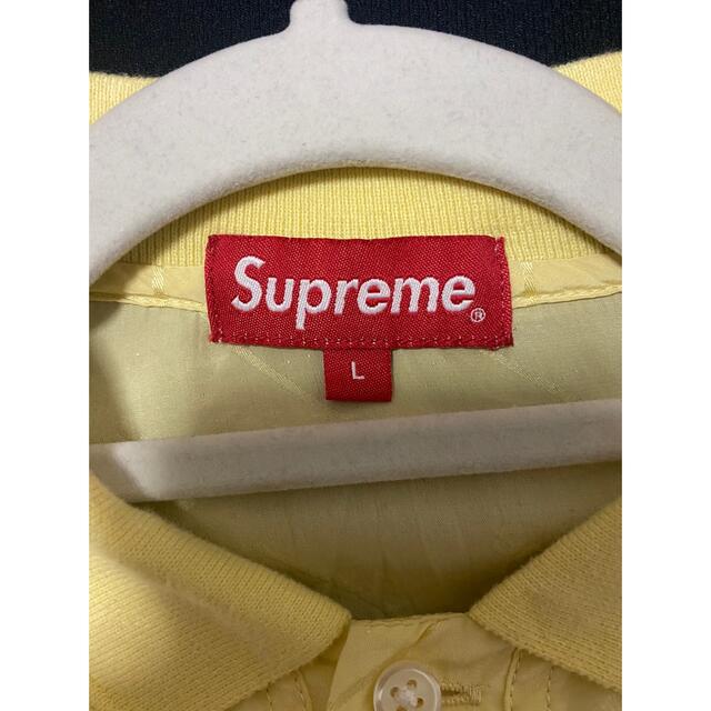 supreme jacquard logo silk polo 18ss