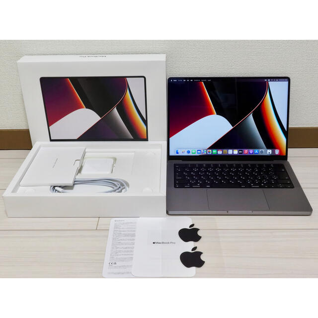 Mac (Apple)(マック)のM1Pro MacBookPro 14 スペースグレイ　MKGP3J/A スマホ/家電/カメラのPC/タブレット(ノートPC)の商品写真