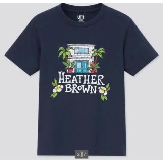 ユニクロ(UNIQLO)のUNIQLO ヘザーブラウン　キッズ130センチ(Tシャツ/カットソー)