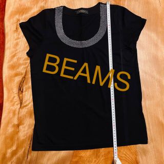 ビームス(BEAMS)のBEAMS ビジュー付Tシャツ　ブラック　M 匿名配送送料無料(Tシャツ(半袖/袖なし))