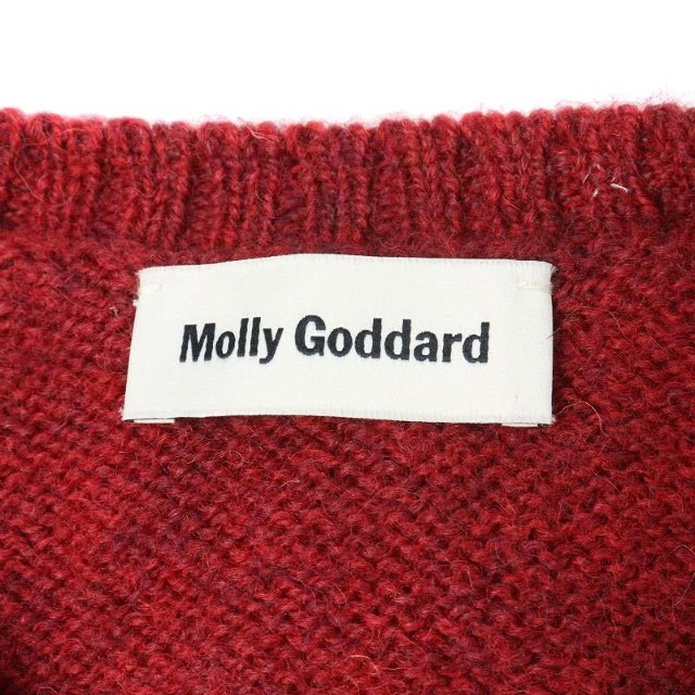 コムデギャルソン Molly Goddard ニットカーディガン 赤 ピンク約40cm身幅