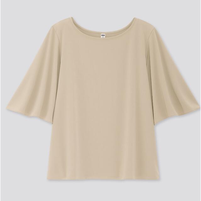 UNIQLO(ユニクロ)の【中古】クレープジャージーT【UNIQLO】 レディースのトップス(シャツ/ブラウス(半袖/袖なし))の商品写真