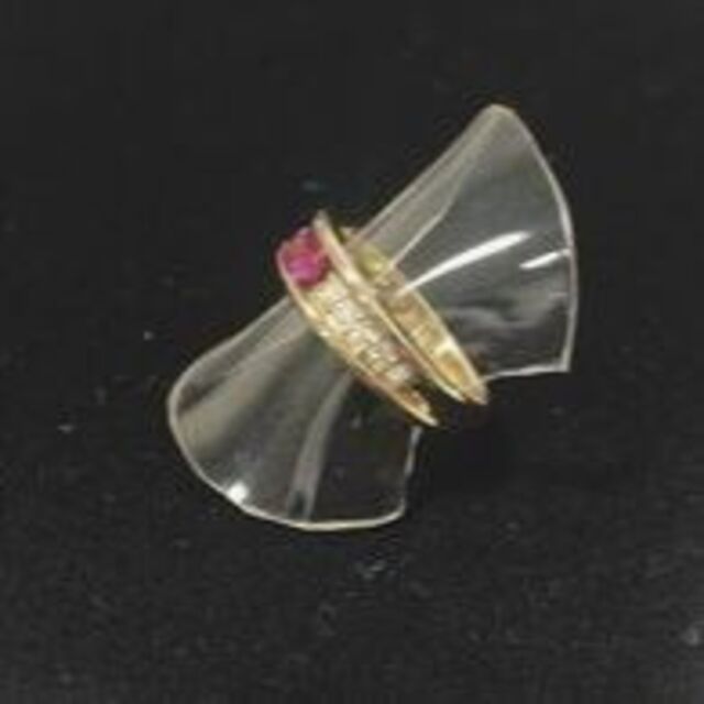 ☆仕上済☆ K18YG ルビーダイヤモンドレディースリング #12 0.47ct レディースのアクセサリー(リング(指輪))の商品写真