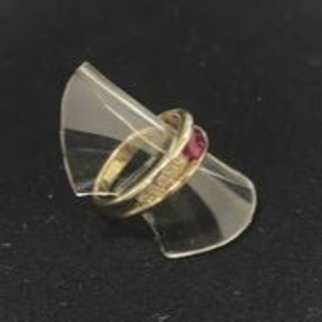 ☆仕上済☆ K18YG ルビーダイヤモンドレディースリング #12 0.47ct レディースのアクセサリー(リング(指輪))の商品写真