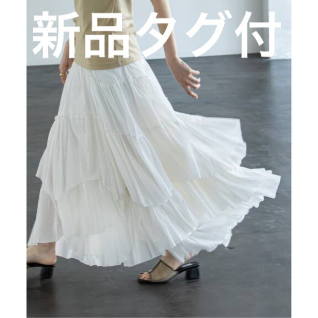 新品タグ付 casa fline コットンティアードスカート 新品タグ付 casa fline コットンティアードスカート