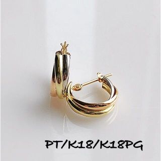 スリーカラー スナップピアス！！の通販 by たあこ's shop｜ラクマ