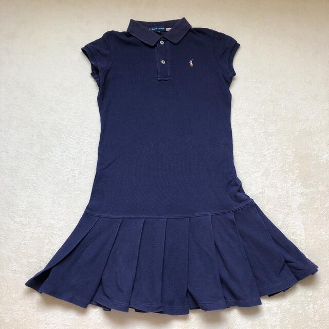 Ralph Lauren(ラルフローレン)のラルフローレン Ralph Lauren ワンピース　ネイビー　140 キッズ/ベビー/マタニティのキッズ服女の子用(90cm~)(ワンピース)の商品写真