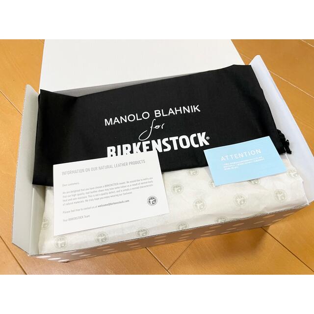 MANOLO BLAHNIK(マノロブラニク)の新品　マノロ　ビルケン　コラボ　サンダル　37 レディースの靴/シューズ(サンダル)の商品写真