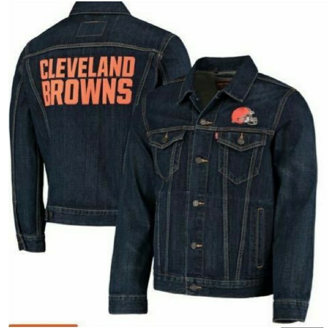 極美品 NFL BROWNS ブラウンズ Levi'sコラボ GジャンLevi