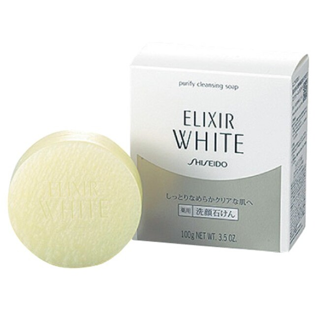 ELIXIR(エリクシール)の新品 2個セット エリクシール ホワイト クレンジングソープ  100g×2 洗 コスメ/美容のスキンケア/基礎化粧品(クレンジング/メイク落とし)の商品写真