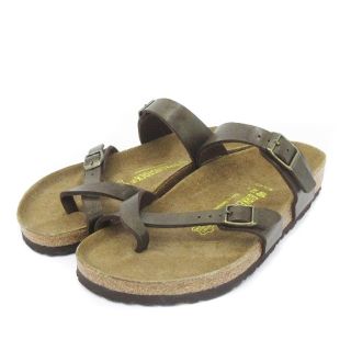 ビルケンシュトック(BIRKENSTOCK)のビルケンシュトック マヤリ トングサンダル 親指ループ 茶 40(サンダル)