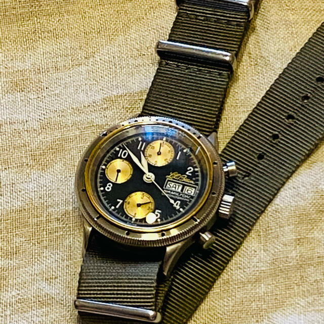 腕時計(アナログ)HAMILTON ハミルトン 9446 クロノグラフ 時計 L.L.Bean